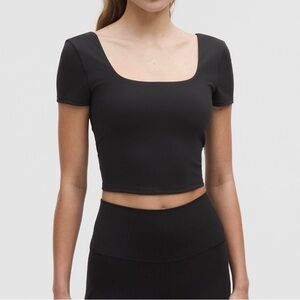 LULULEMON Wunder Under SmoothCover Square-Neck T-Shirt